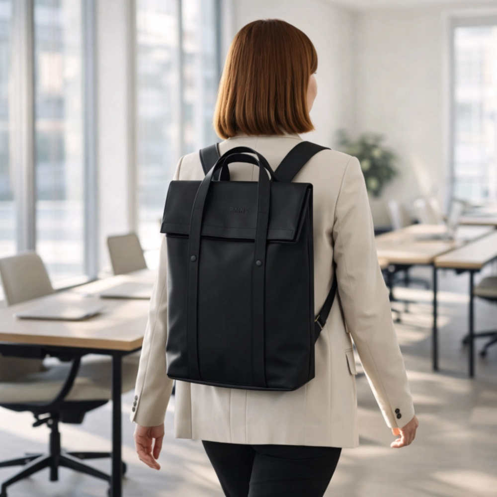 Rains 2 Way Tote Backpack nero 15 litri