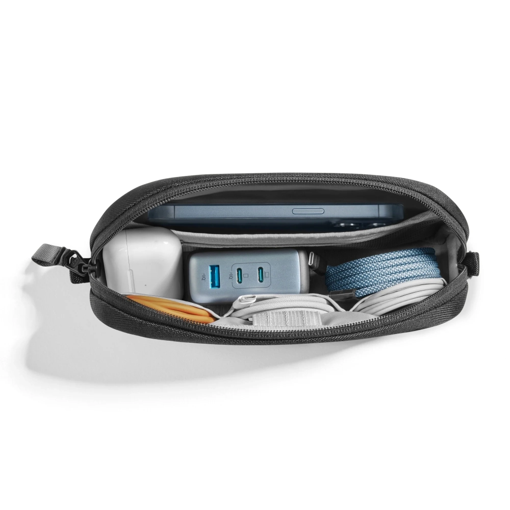 Tomtoc Light T12 Essential Tech Organizer nero 1 litro - immagine 5