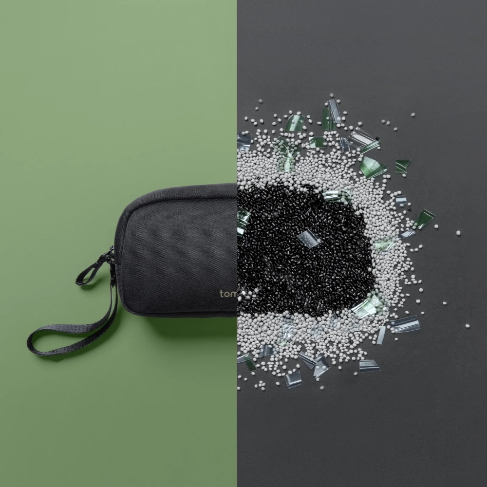 Tomtoc Light T12 Essential Tech Organizer nero 1 litro - immagine 9