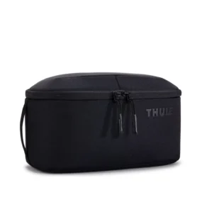Thule Subterra 2 Toiletry Bag nero beauty case da viaggio essenziale con doppia zip e maniglia laterale.