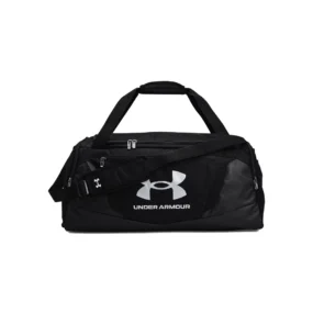 Vista frontale dello zaino Under Armour Undeniable 50 Duffle MD nero 58 litri