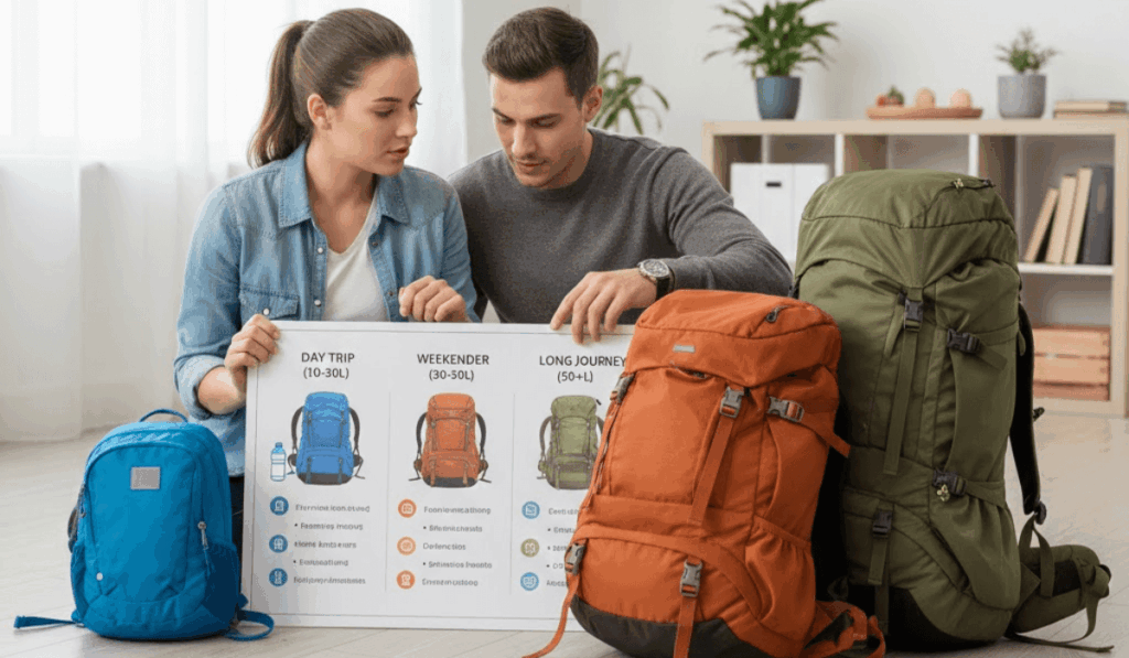 Come scegliere i litri dello zaino