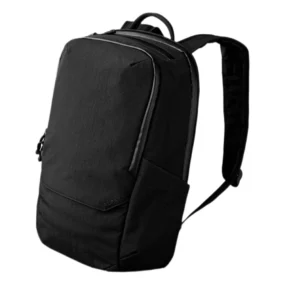 Zaino Alpaka Elements Backpack Pro nero in Axoflux 600D, vista frontale a tre quarti.