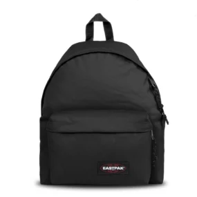 Zaino Eastpak Padded Pak'r Black nero con tasca anteriore zippata.