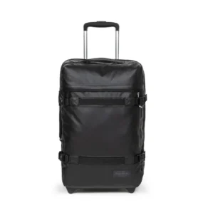 Trolley Eastpak Transit'r S Tarp Black nero bagaglio a mano a due ruote.