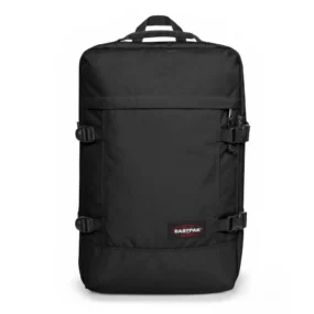 Zaino viaggio Eastpak Travelpack Black nero multifunzione con cinghie di compressione.