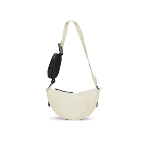 Borsa a tracolla Rains Valera Shoulder Bag Mini W3 colore Shore con mini pochette nera.