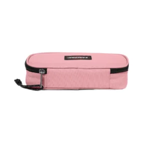 Astuccio Eastpak Oval Single rosa pastello, vista posteriore con dettaglio della cerniera nera