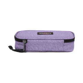 Astuccio Eastpak Oval Single viola, vista posteriore con dettaglio della cerniera nera
